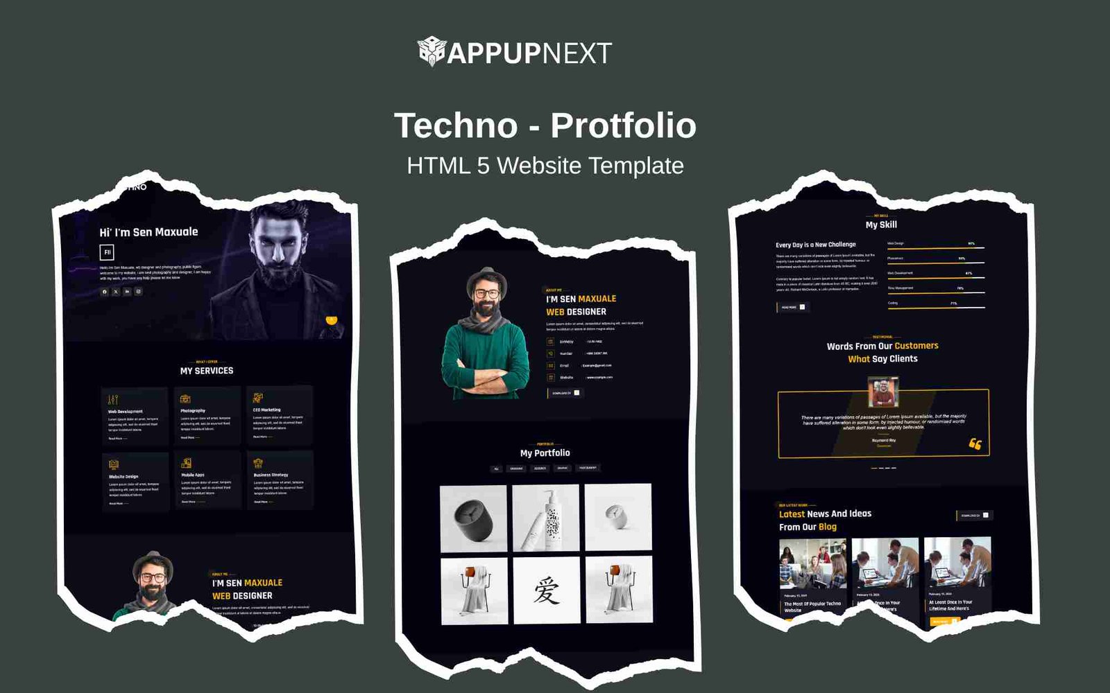 Techno - Protfolio - HTML 5 Website Template