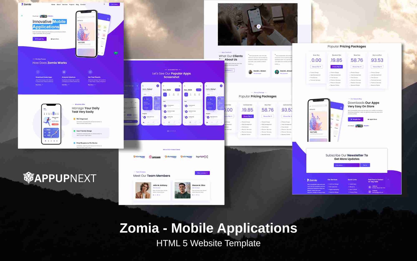 Zomia - Mobile Applications - HTML 5 Website Template