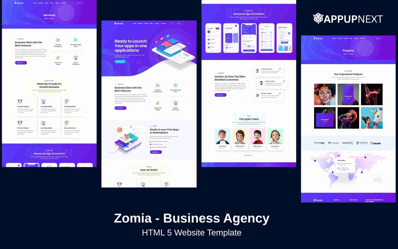 Zomia - Business Agency - HTML 5 Website Template