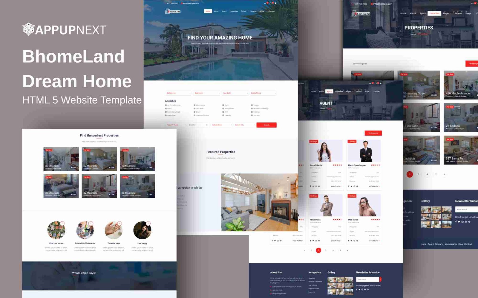 BhomeLand - Dream Home - HTML 5 Website Template