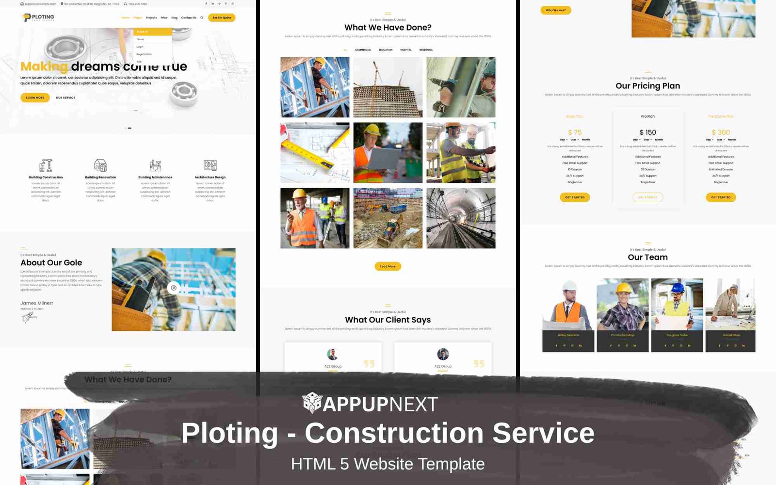 Ploting - Construction Service - HTML 5 Website Template