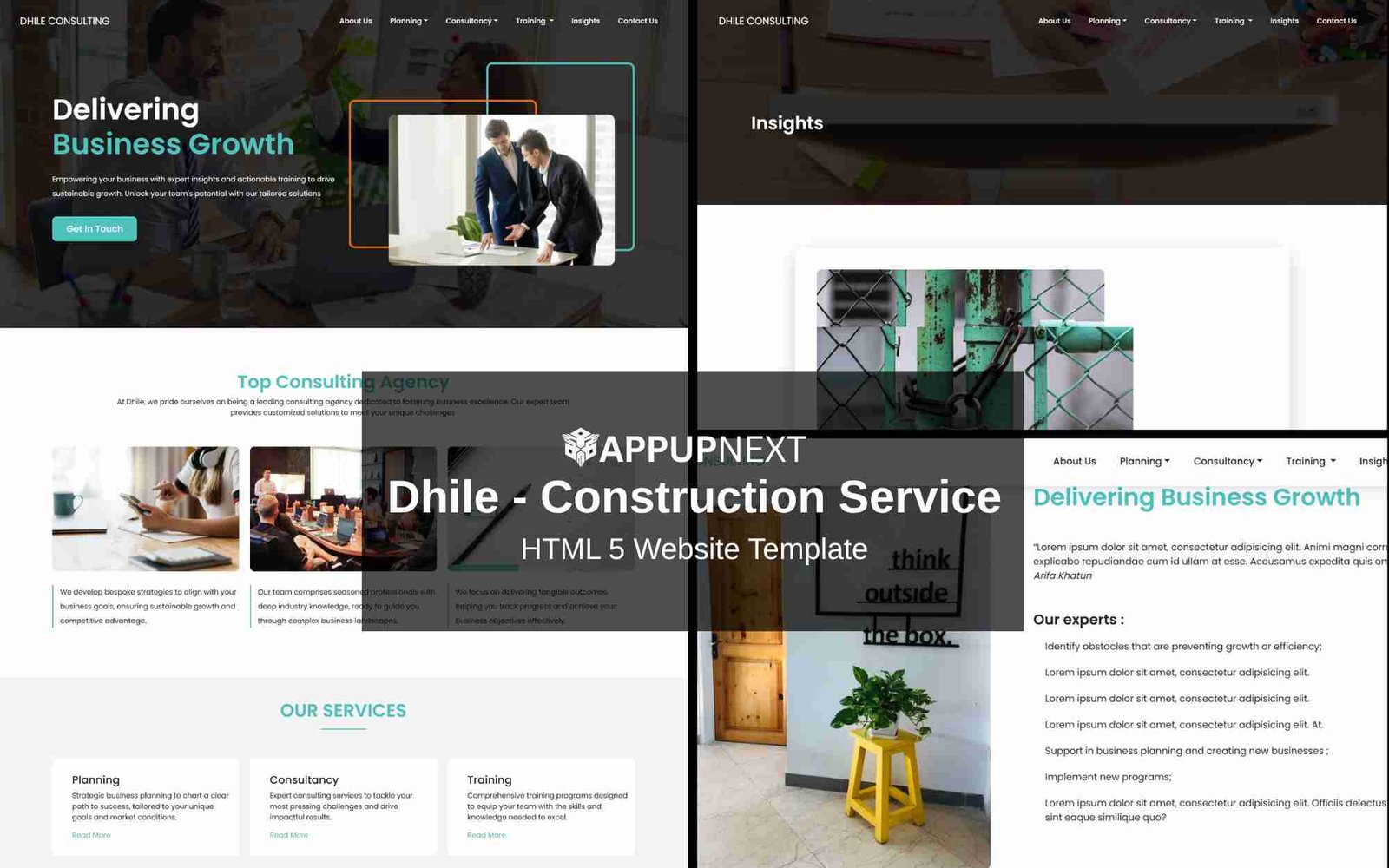 Dhile - Construction Service - HTML 5 Website Template