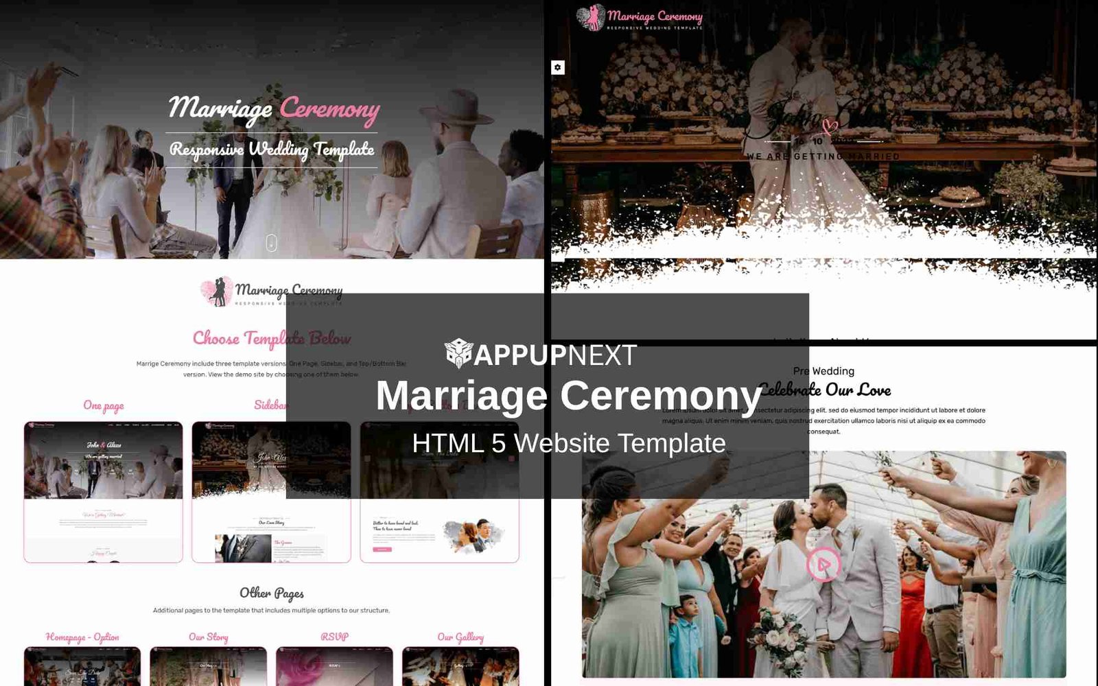 Marriage Ceremony - HTML 5 Website Template - v1
