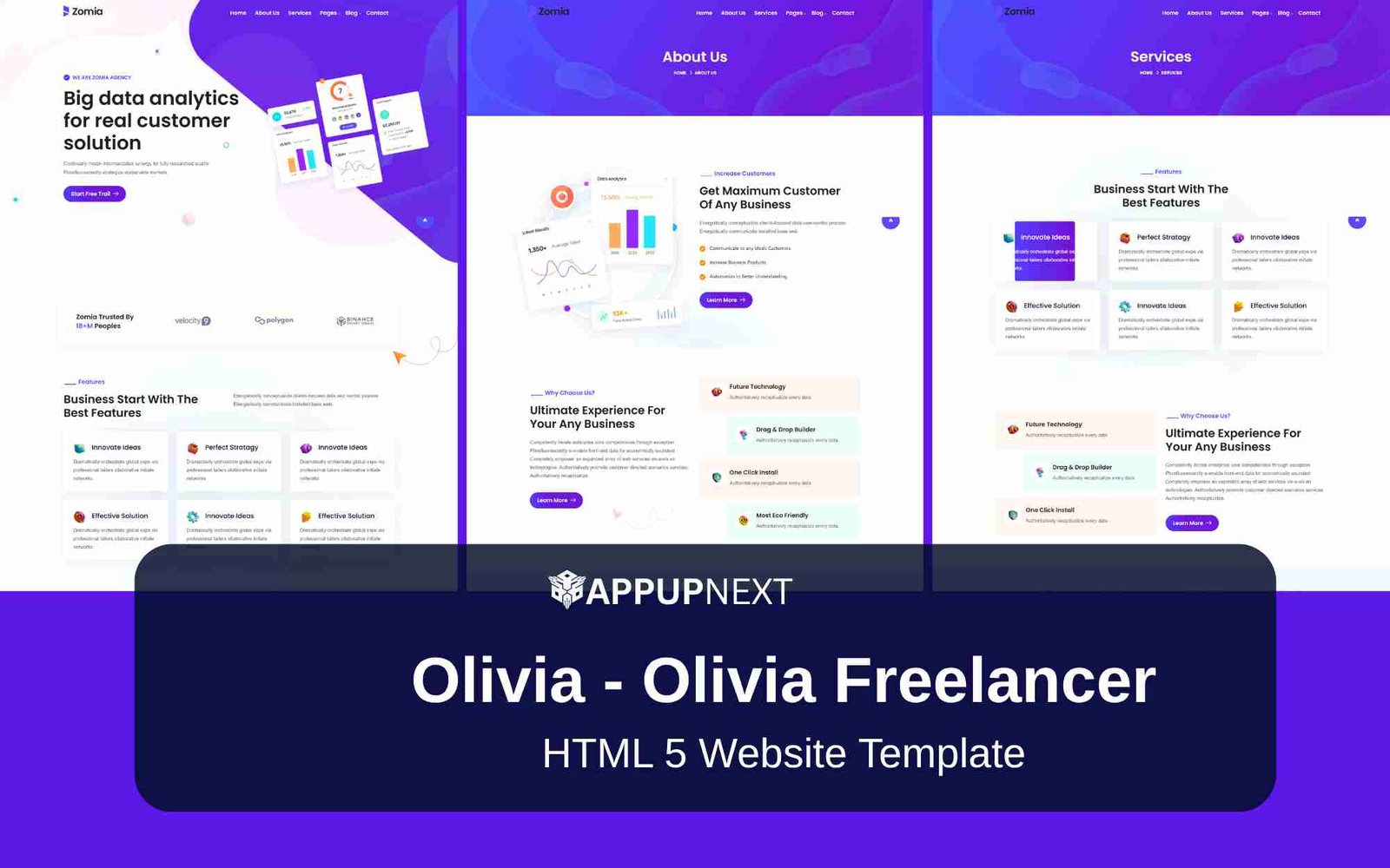 Olivia - Olivia Freelancer - HTML 5 Website Template