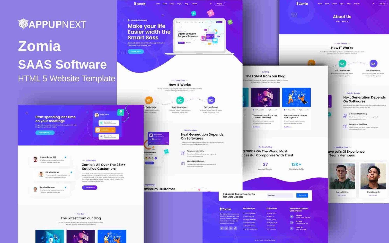 Zomia - SAAS Software - HTML 5 Website Template