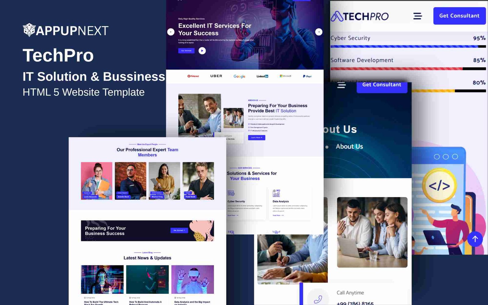 TechPro - IT Solution & Bussiness - HTML 5 Website Template - v4