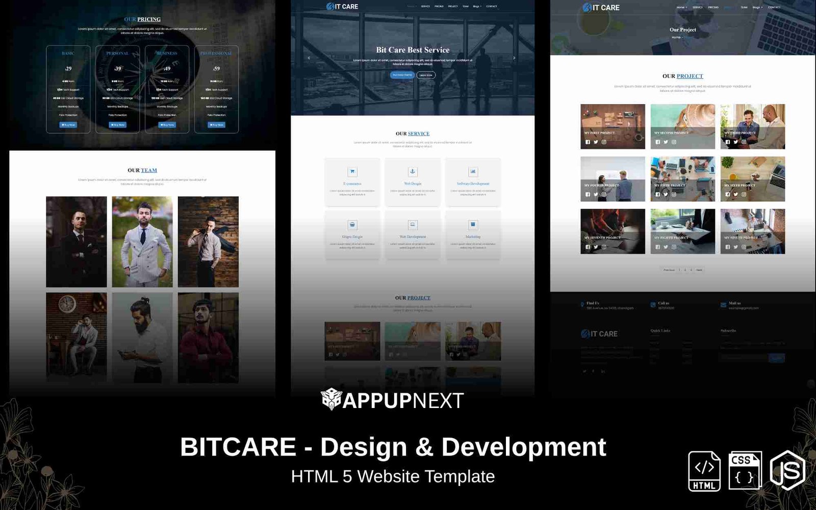 BITCARE - Design & Development - HTML 5 Website Template
