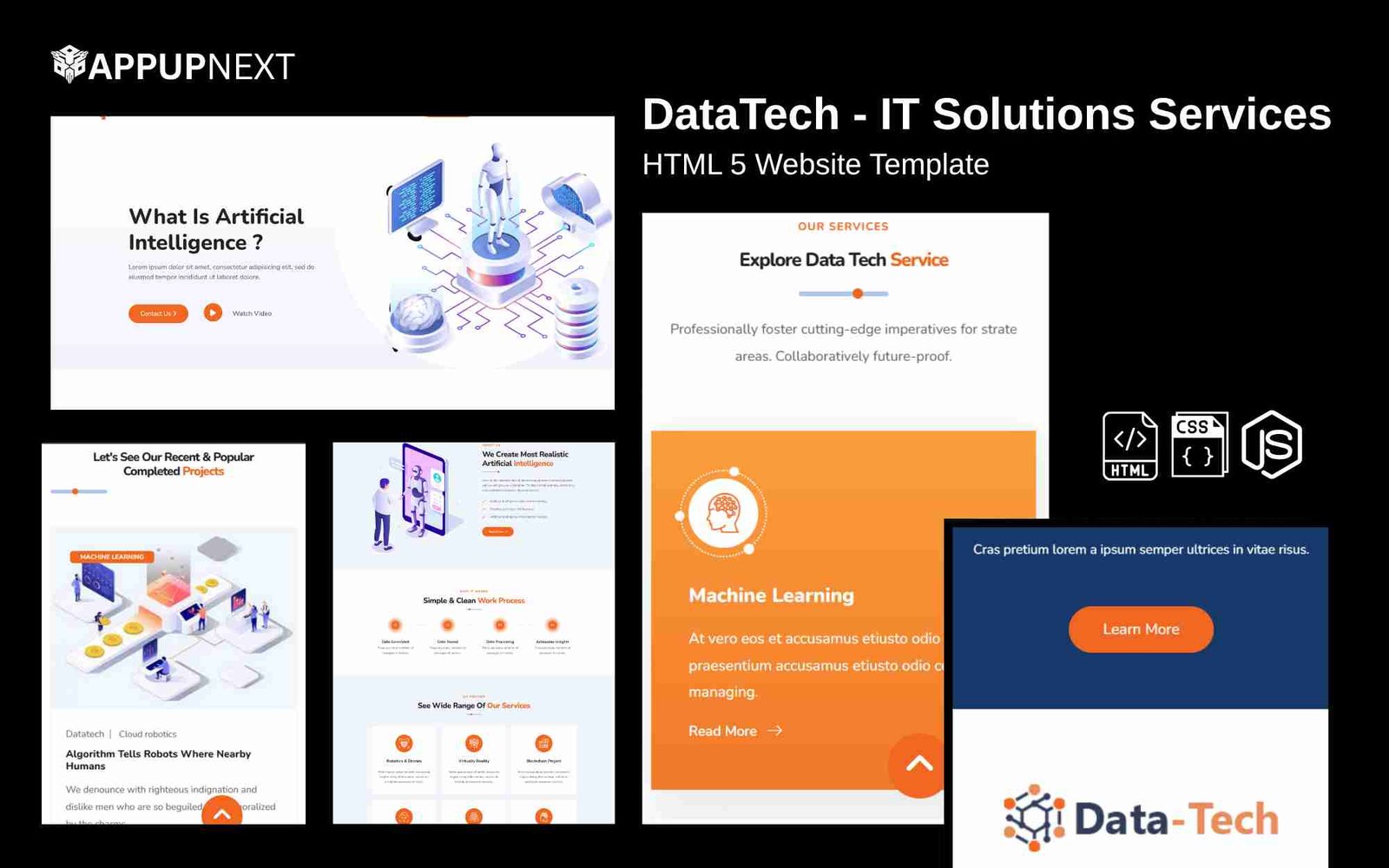 DataTech  - IT Solutions Services - HTML 5 Website Template - v3