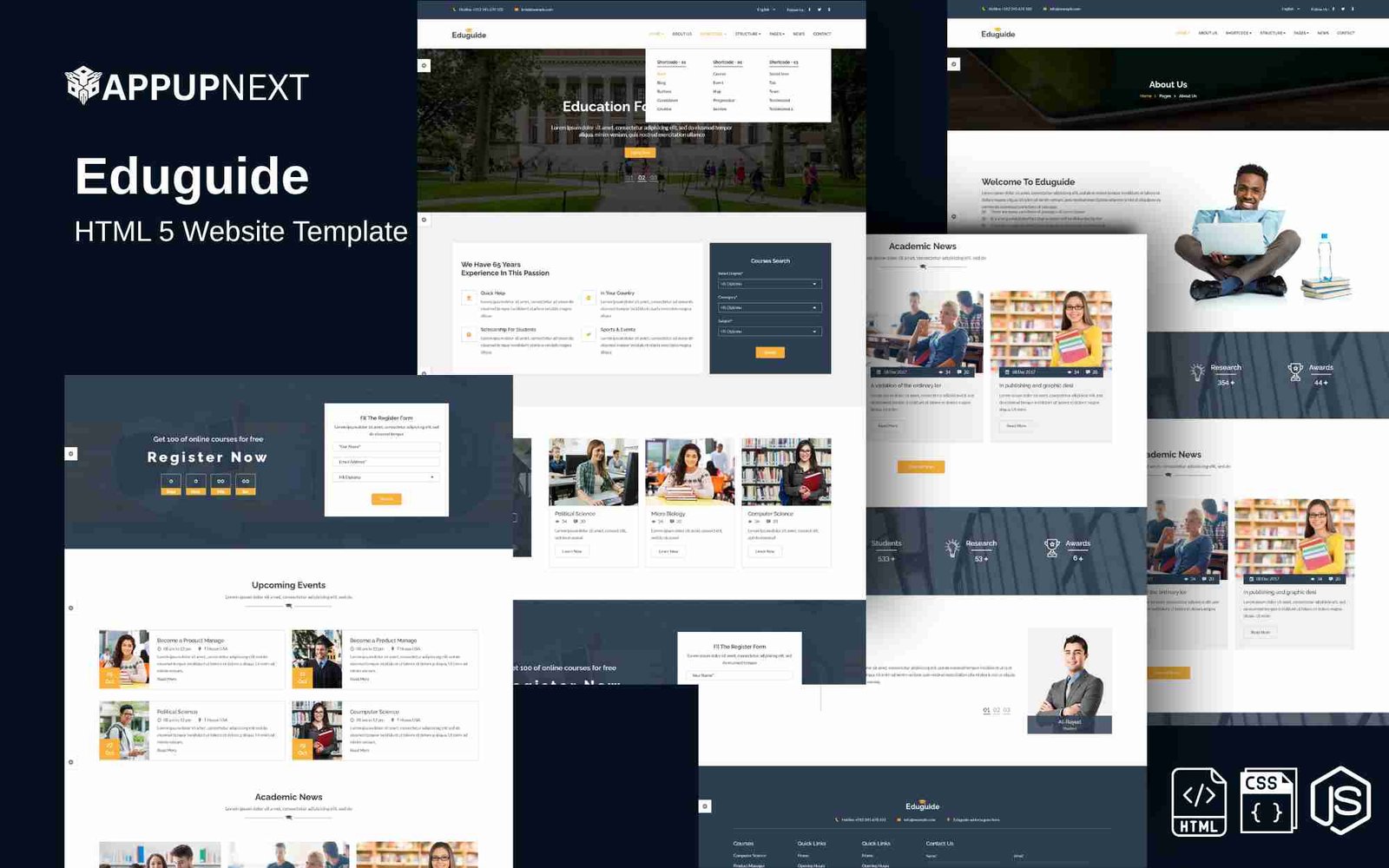 Eduguide - HTML 5 Website Template