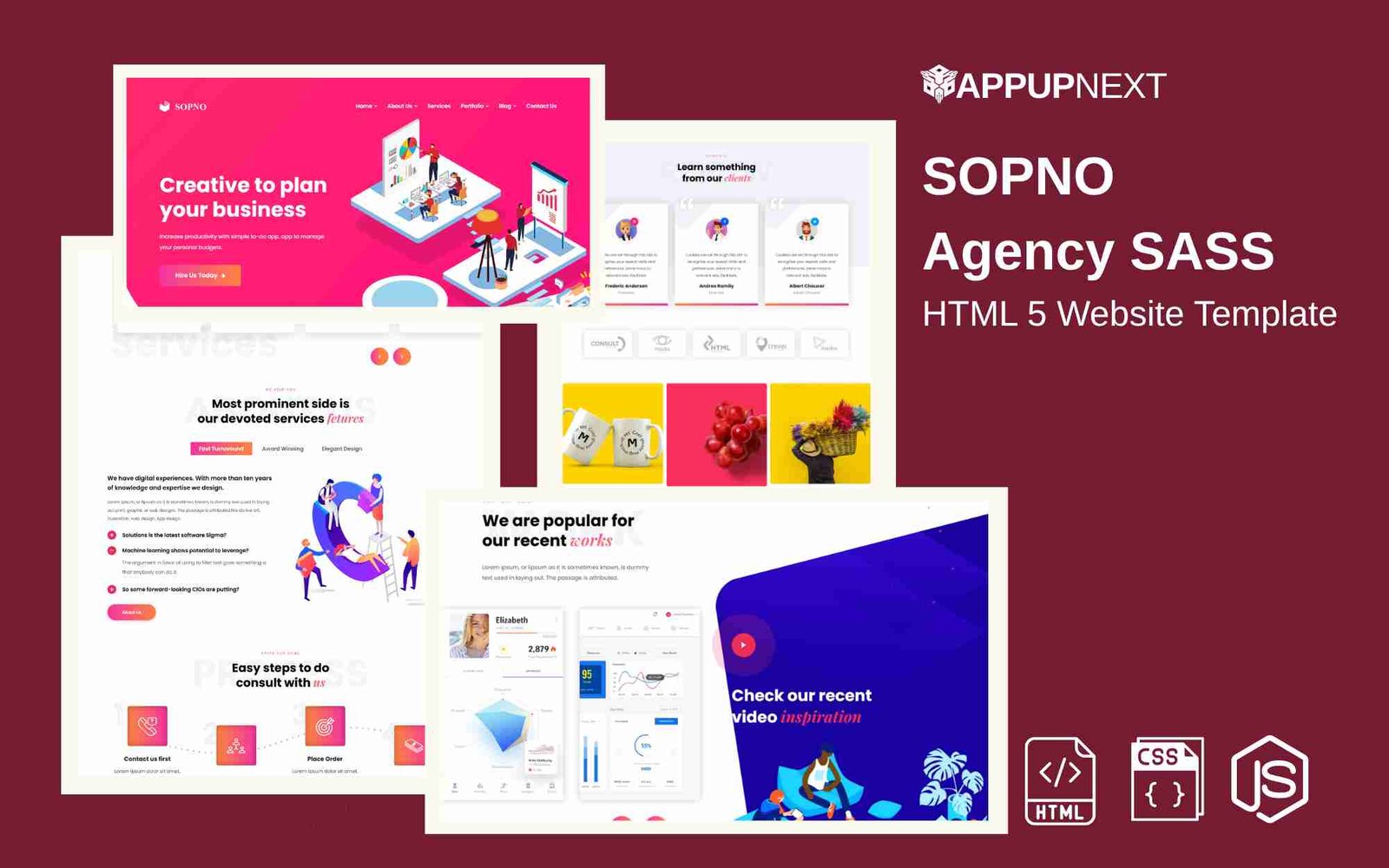 SOPNO  - Agency SASS - HTML 5 Website Template - v2