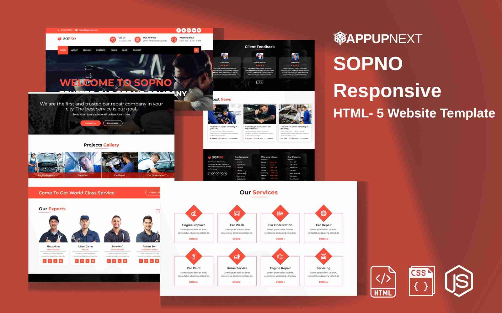 SOPNO  - Responsive - HTML- 5 Website Template