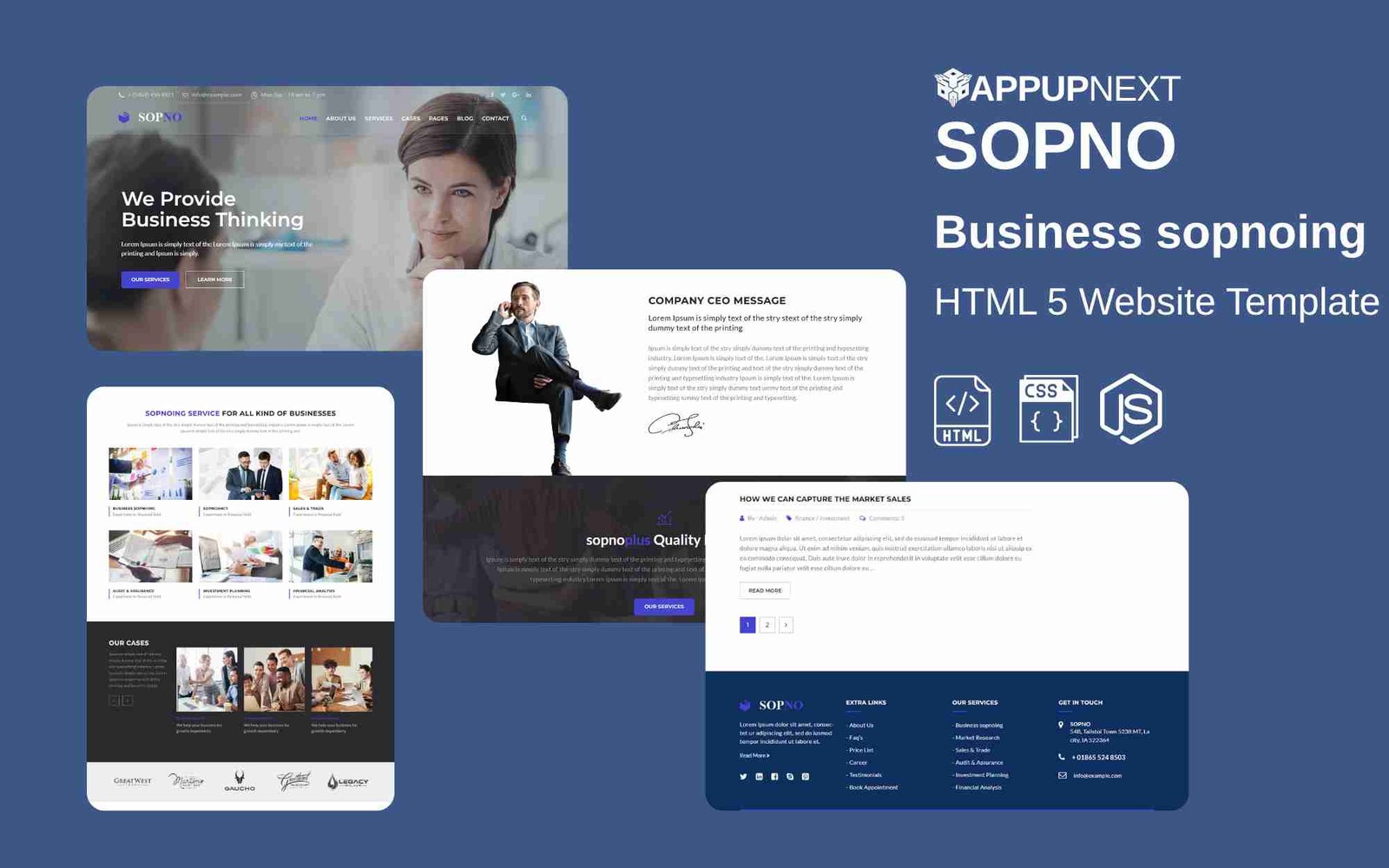 SOPNO - Business sopnoing - HTML 5 Website Template - v2