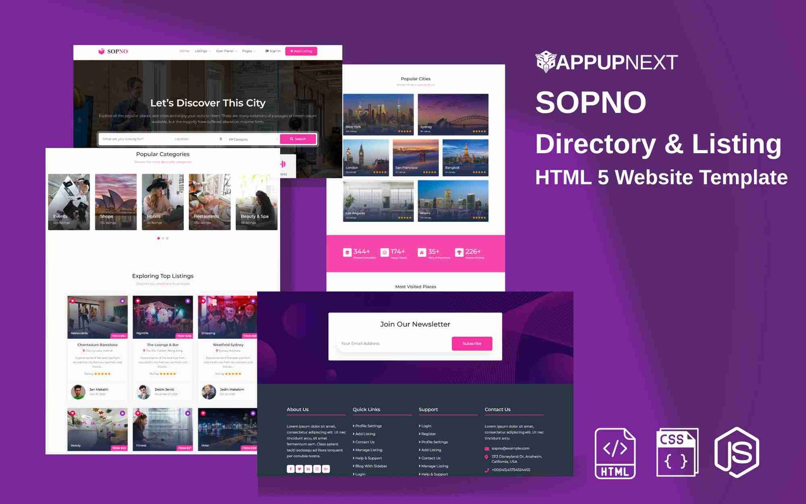 SOPNO  - Directory & Listing - HTML 5 Website Template