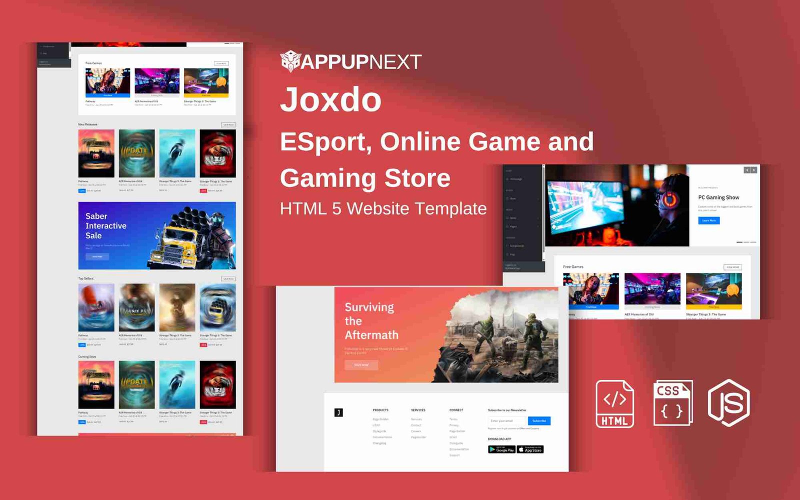 Joxdo  - ESport, Online Game and Gaming Store  - HTML 5 Website Template