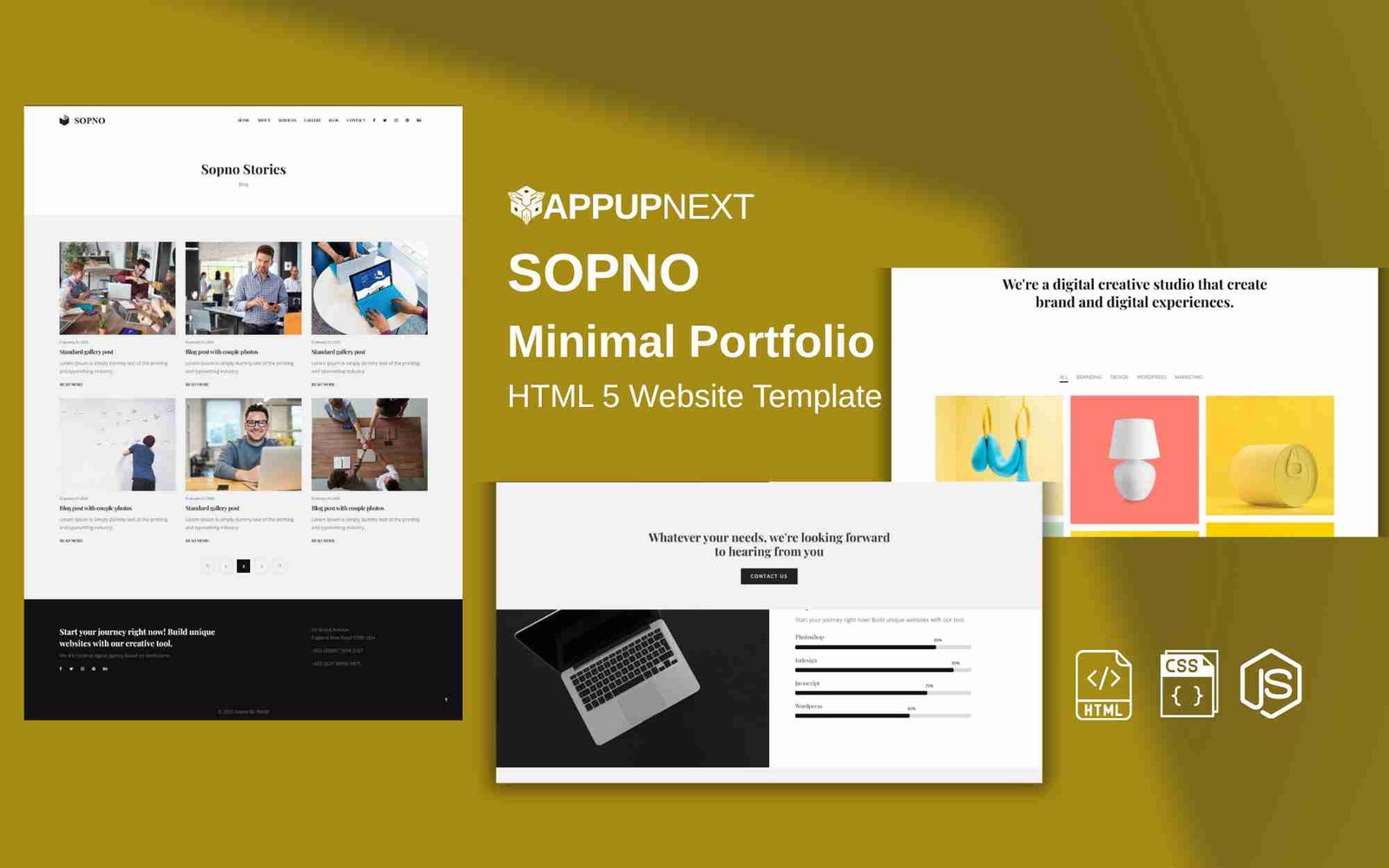 SOPNO  - Minimal Portfolio  - HTML 5 Website Template