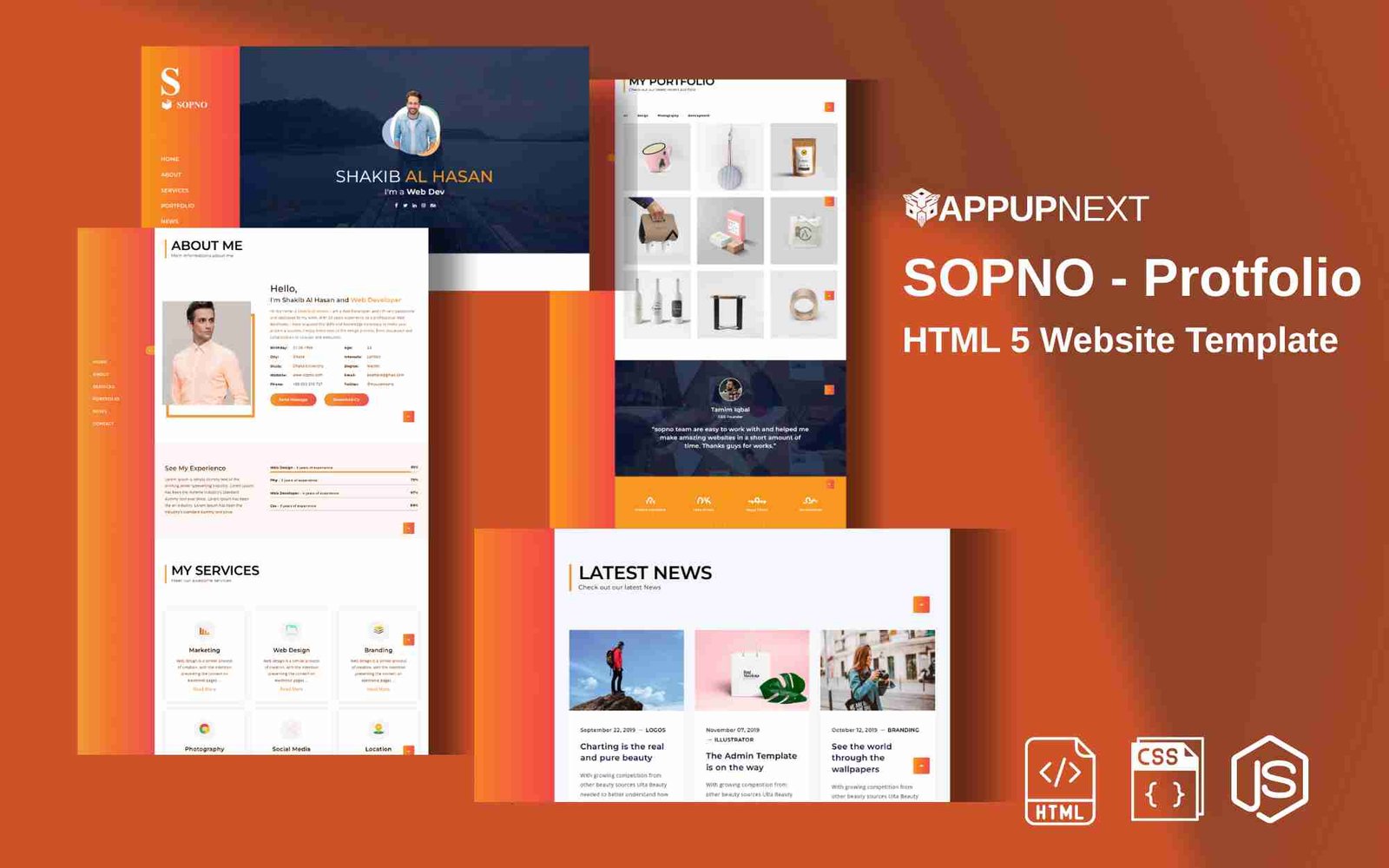 SOPNO - Protfolio  - HTML 5 Website Template