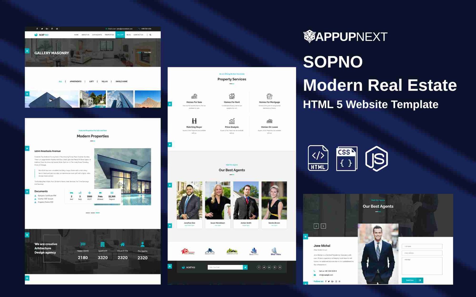 SOPNO  - Modern Real Estate - HTML 5 Website Template - v2