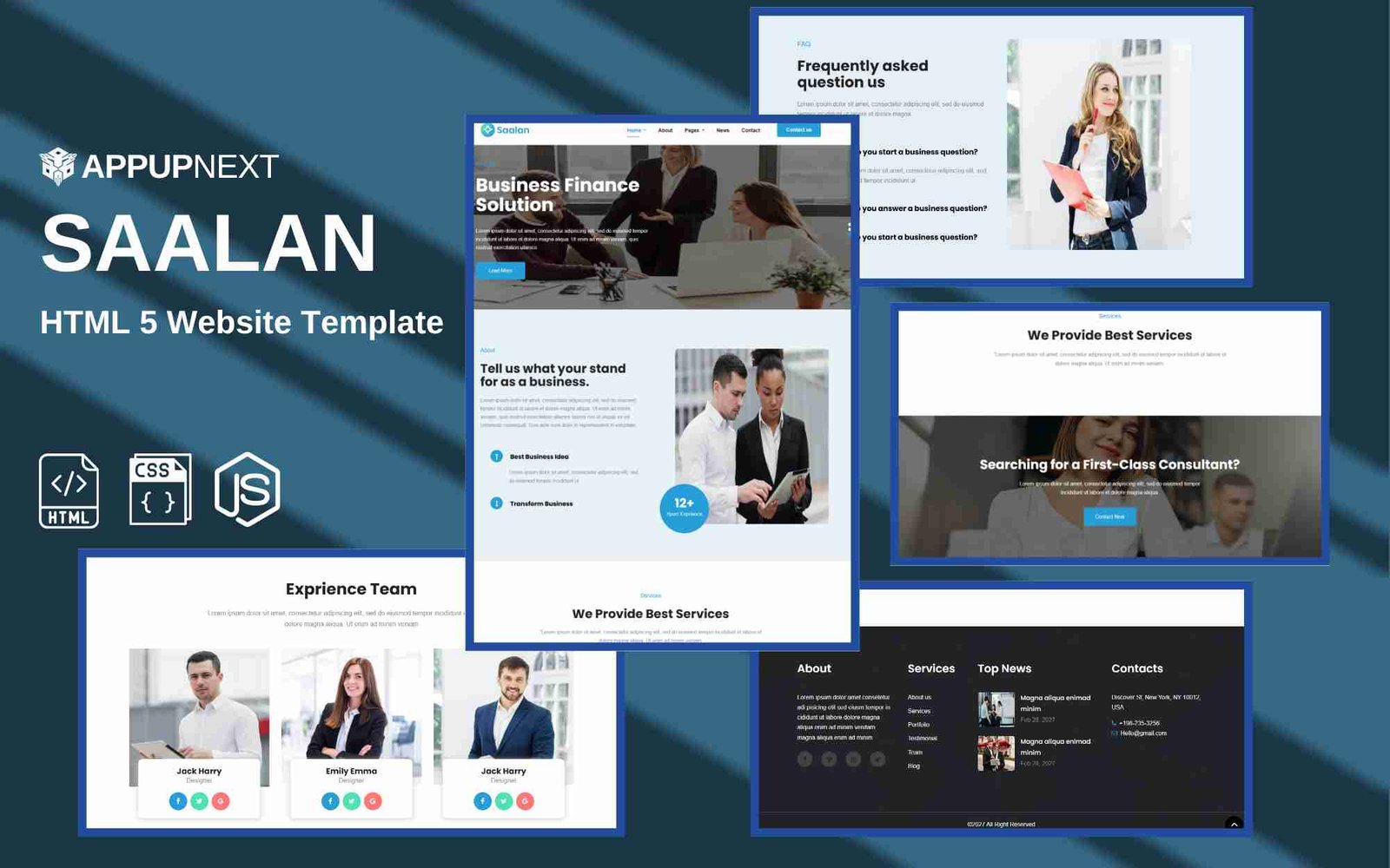 SAALAN - HTML 5 Website Template