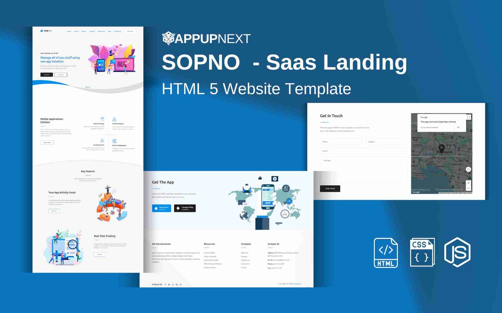 SOPNO  - Saas Landing   - HTML 5 Website Template - v1