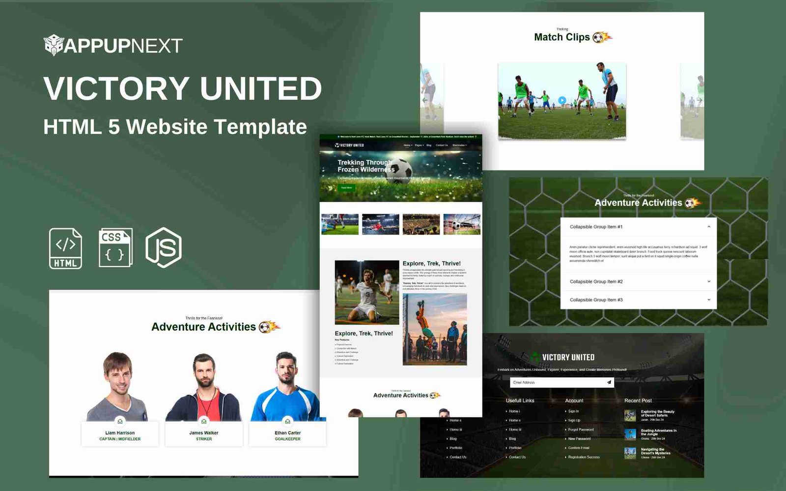 VICTORY UNITED - HTML 5 Website Template - v3