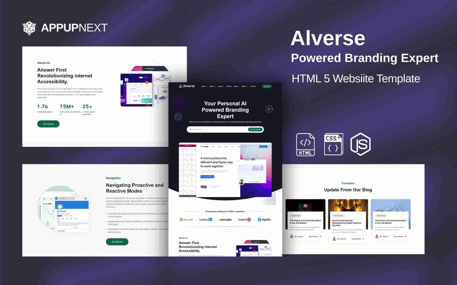 Alverse - Powered Branding Expert -  HTML 5 Website Template - v3