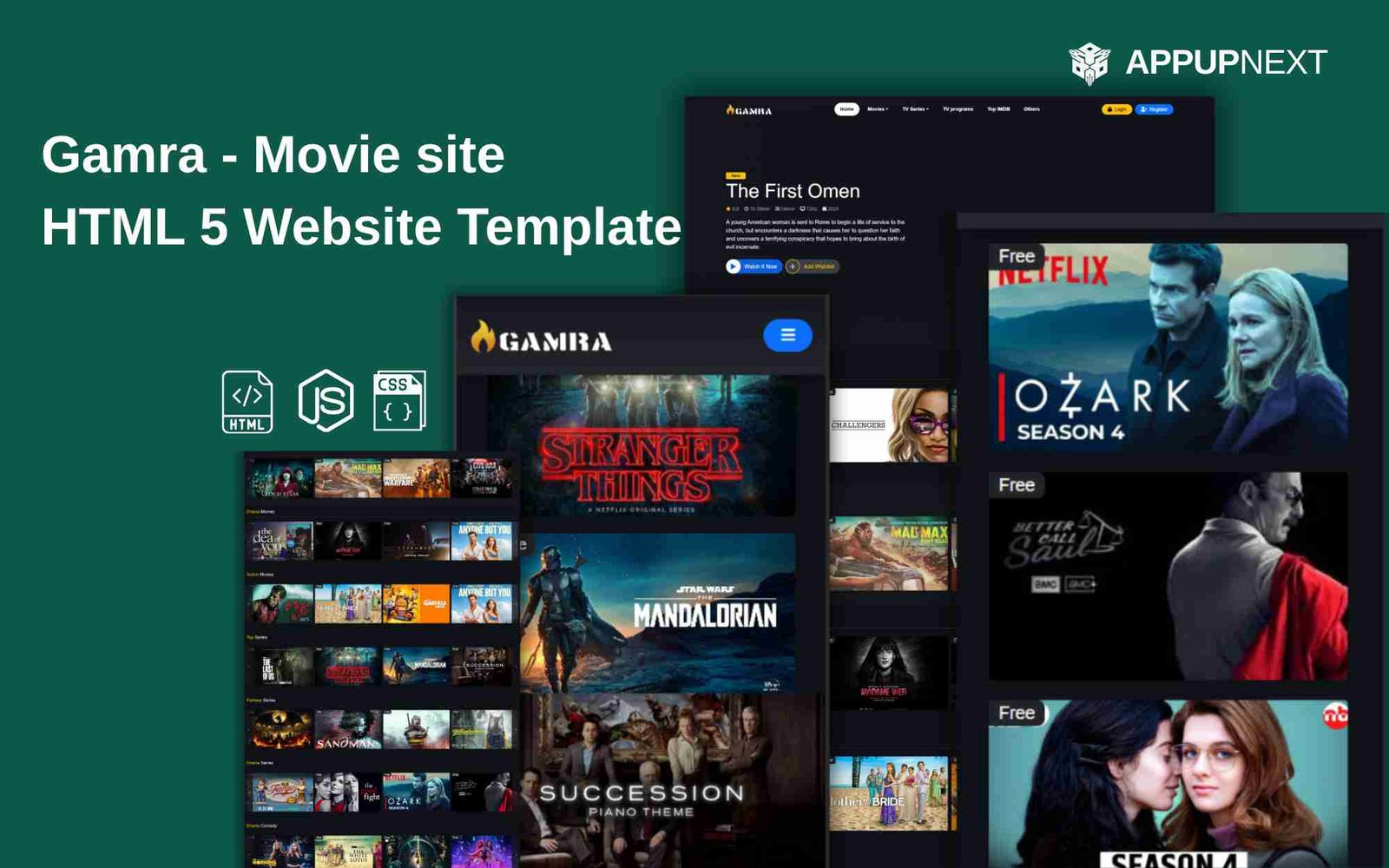 Gamra - Movie site - HTML 5 Website Template