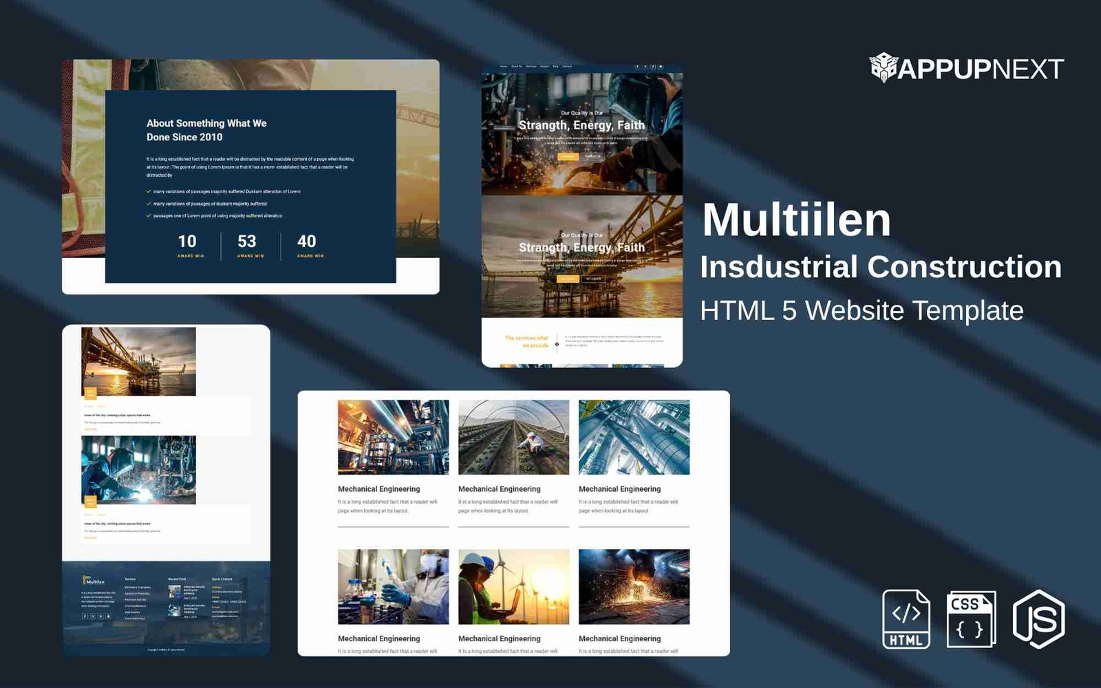 Multiilen - Insdustrial Construction  - HTML 5 Website Template