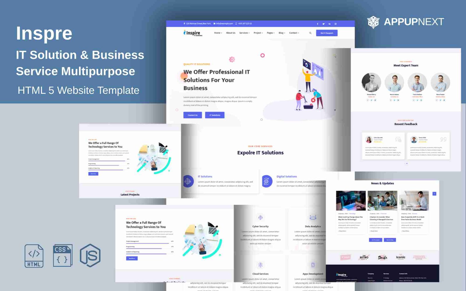Inspre - IT Solution & Business Service Multipurpose - HTML 5 Website Template - v2