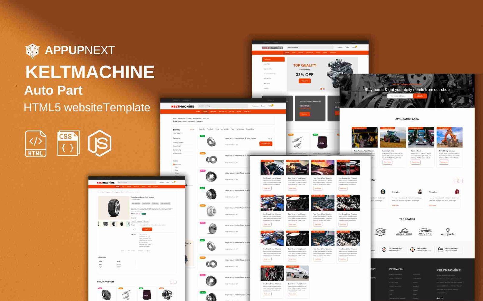 KELTMACHINE - Auto Part - HTML 5 Website Template - v4