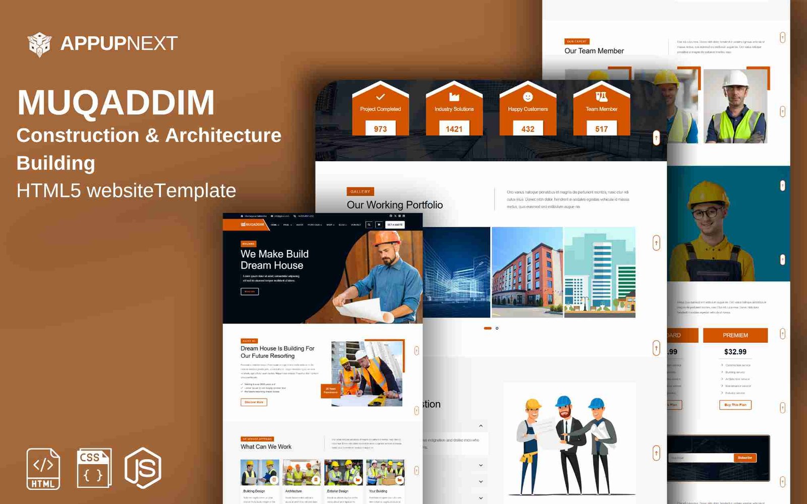 MUQADDIM- Construction & Architecture  Building - HTML 5 Website Template