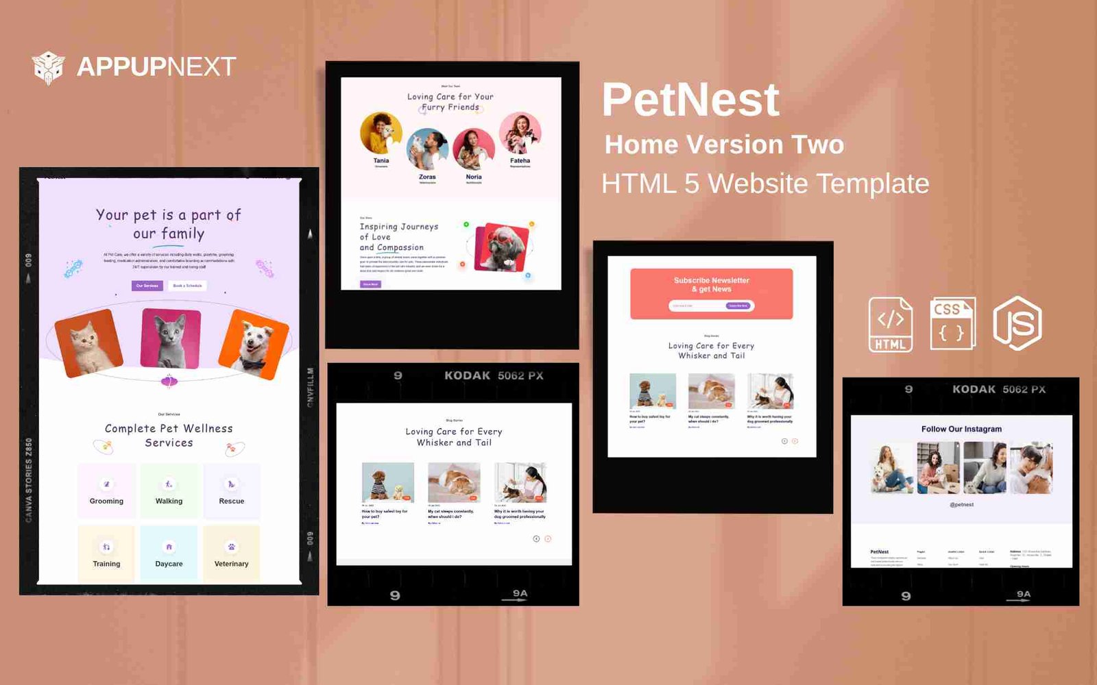PetNest - Home Version Two  - HTML 5 Website Template - v2