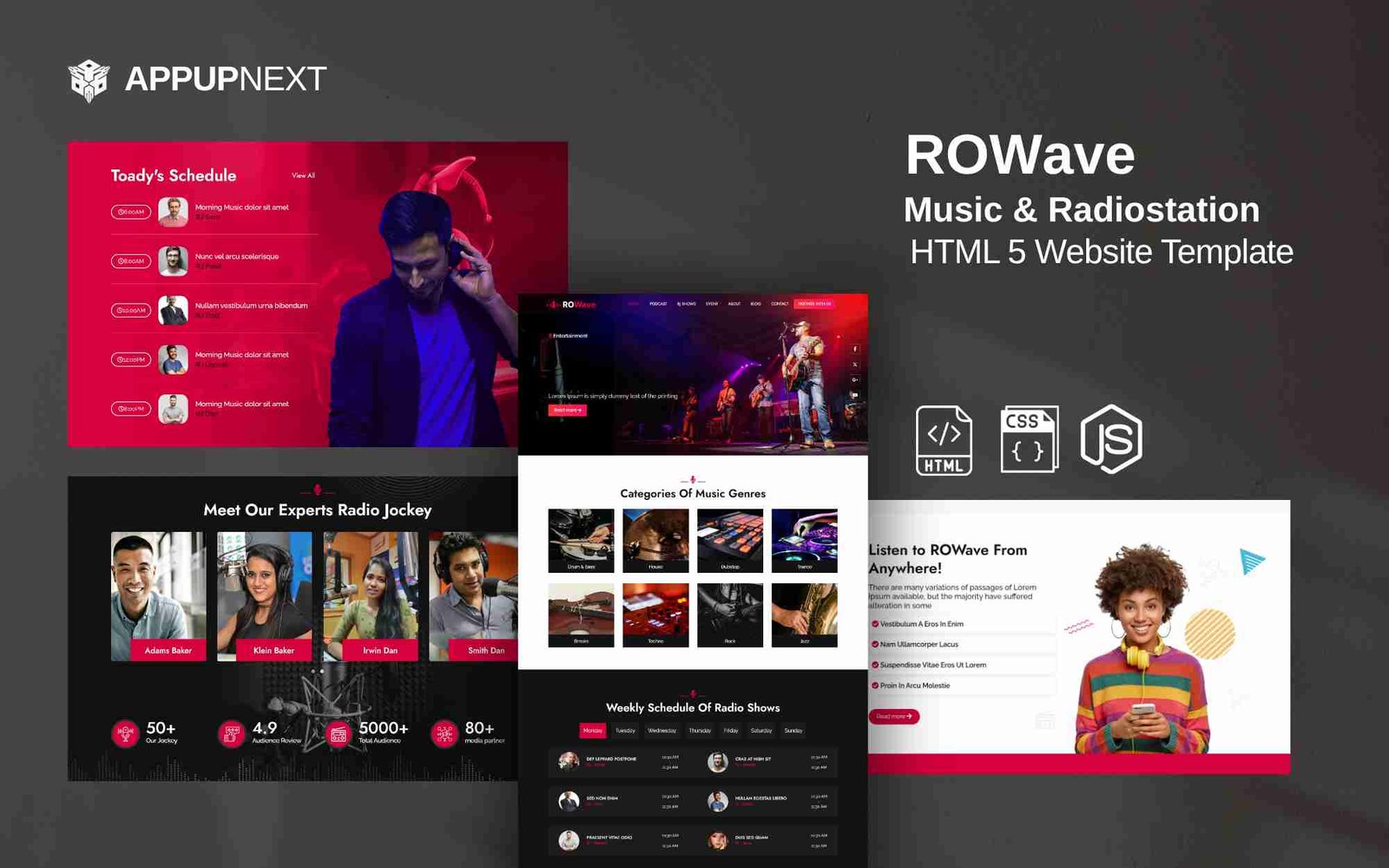 ROWave - Music & Radiostation - HTML 5 Website Template