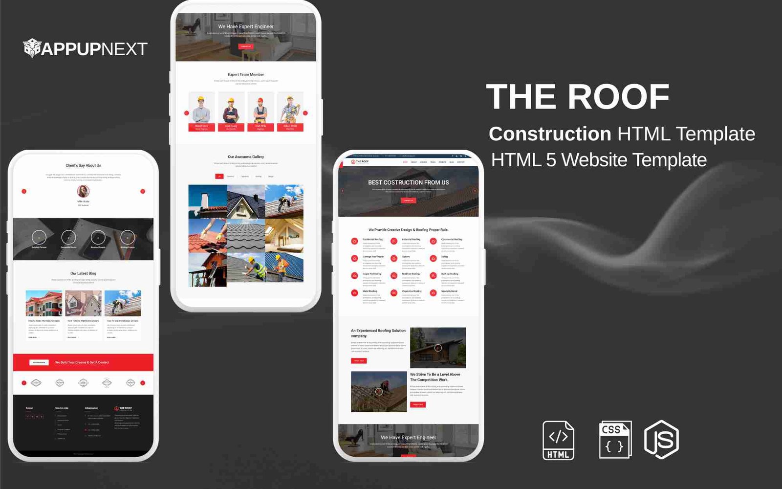 THE ROOF - Construction HTML Template- HTML 5 Website Template