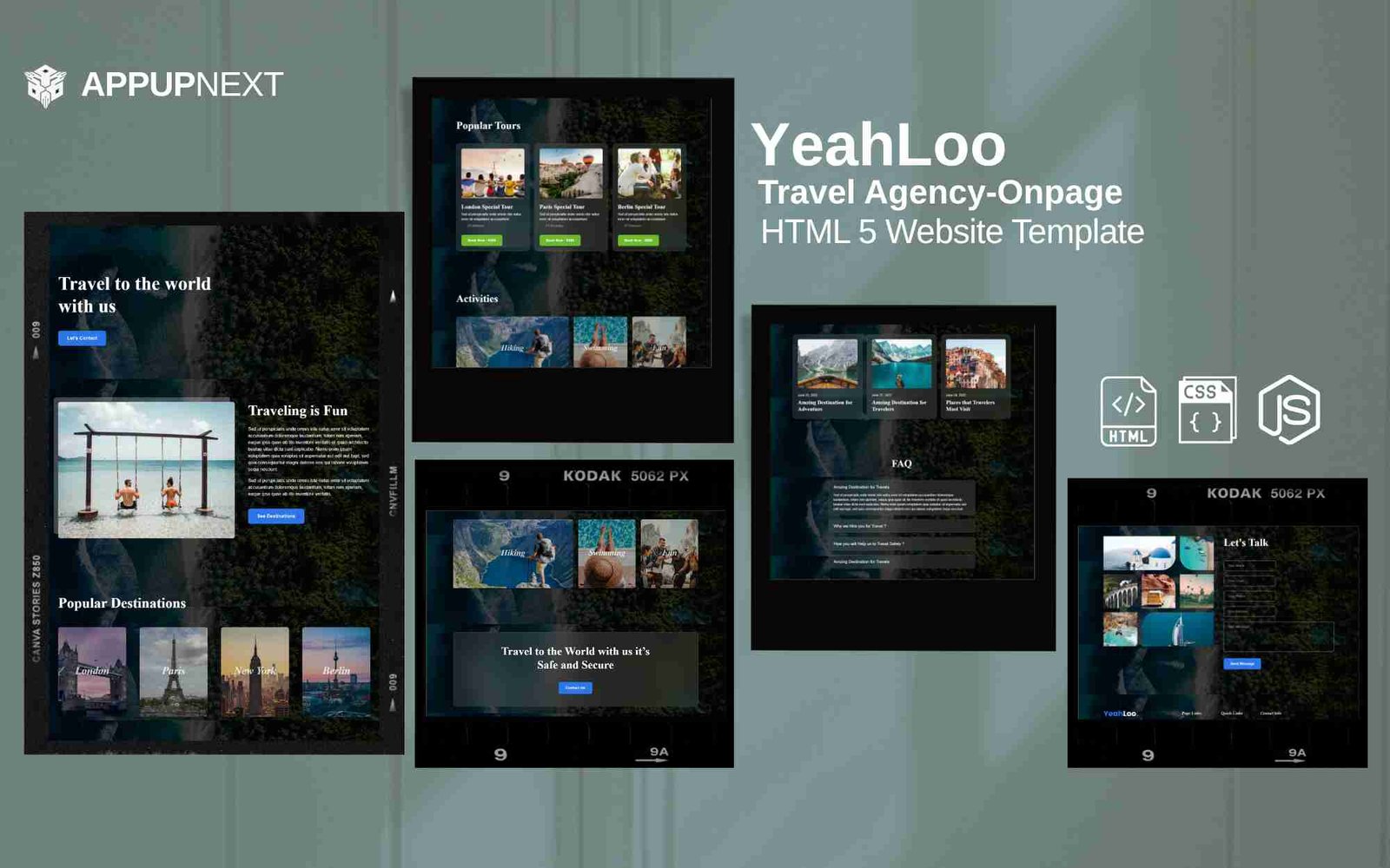 YeahLoo - Travel Agency-Onpage - HTML 5 Website Template