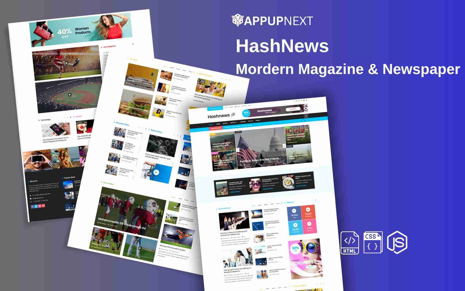 HashNews  - Mordern Magazine & Newspaper