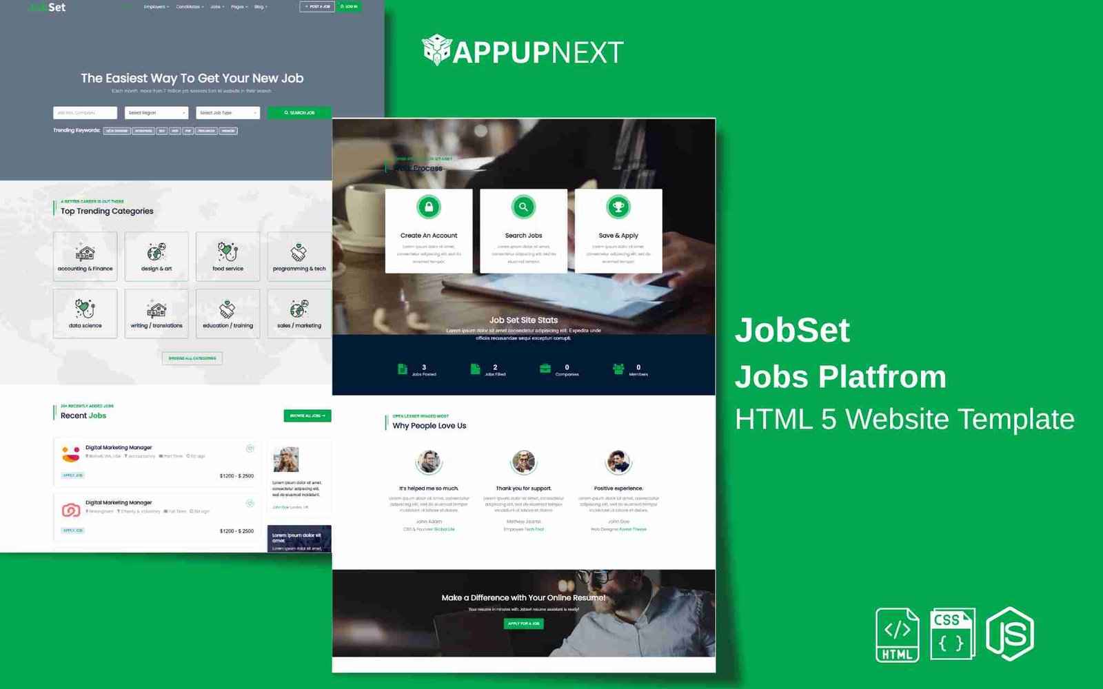 JobSet - Employer Listing Page - HTML 5 Website Template - v2