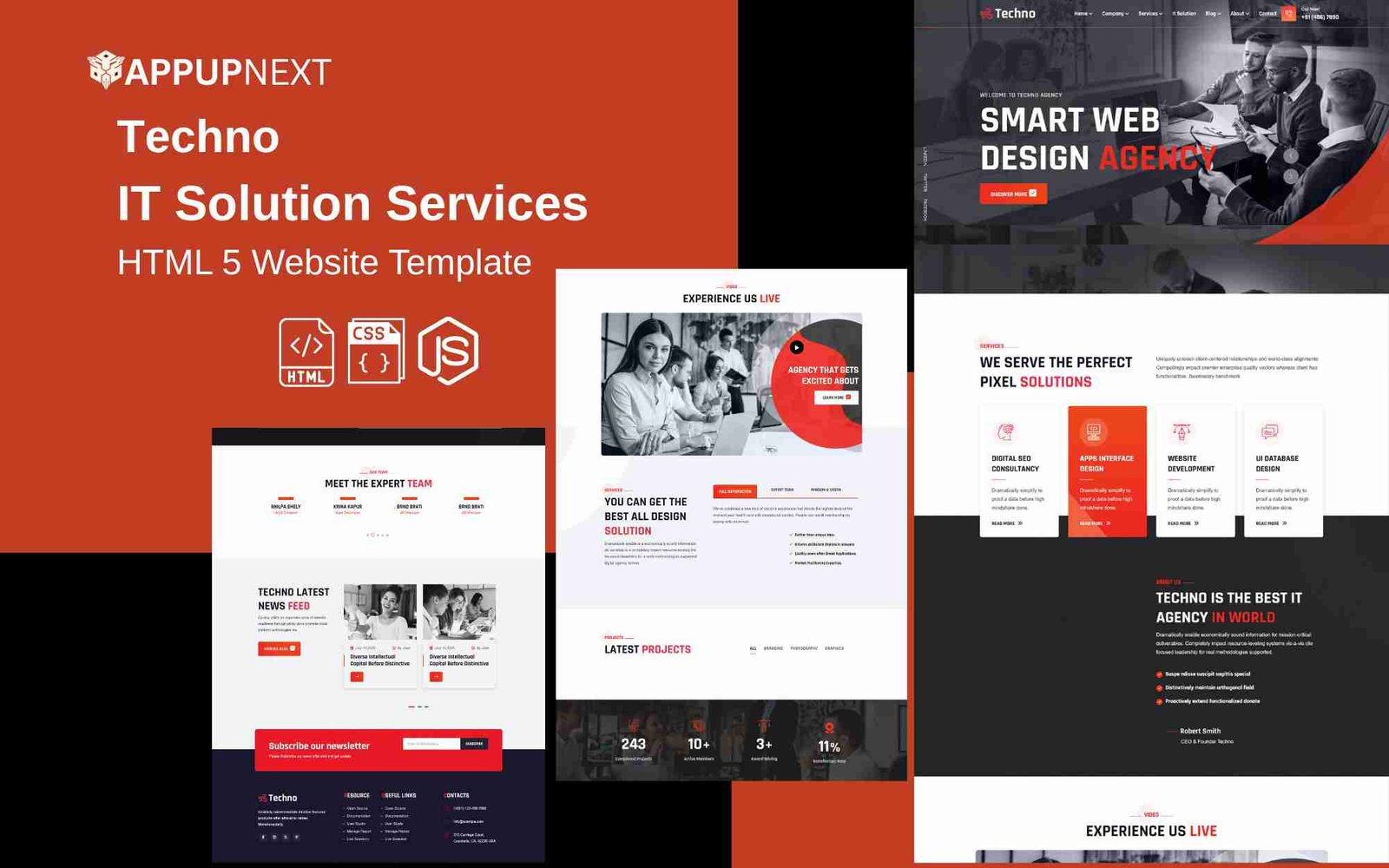 Techno - IT Solution Services - HTML 5 Website Template - v3