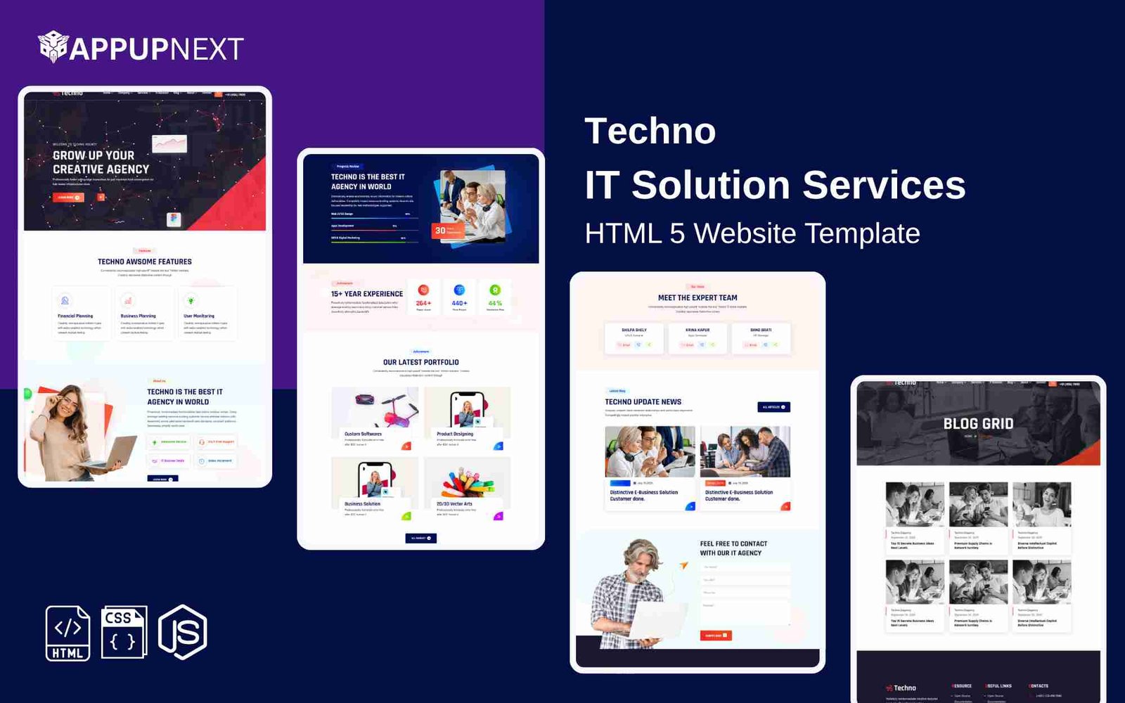 Techno - IT Solution Services - HTML 5 Website Template - v6