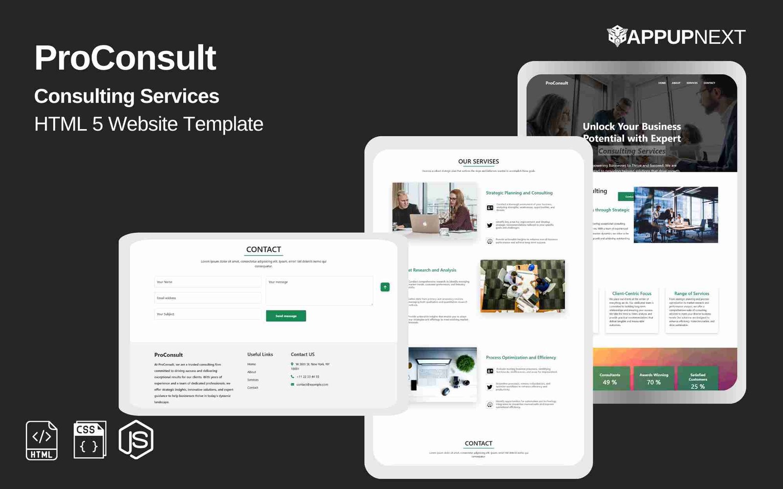 ProConsult - Consulting Services - HTML 5 Website Template