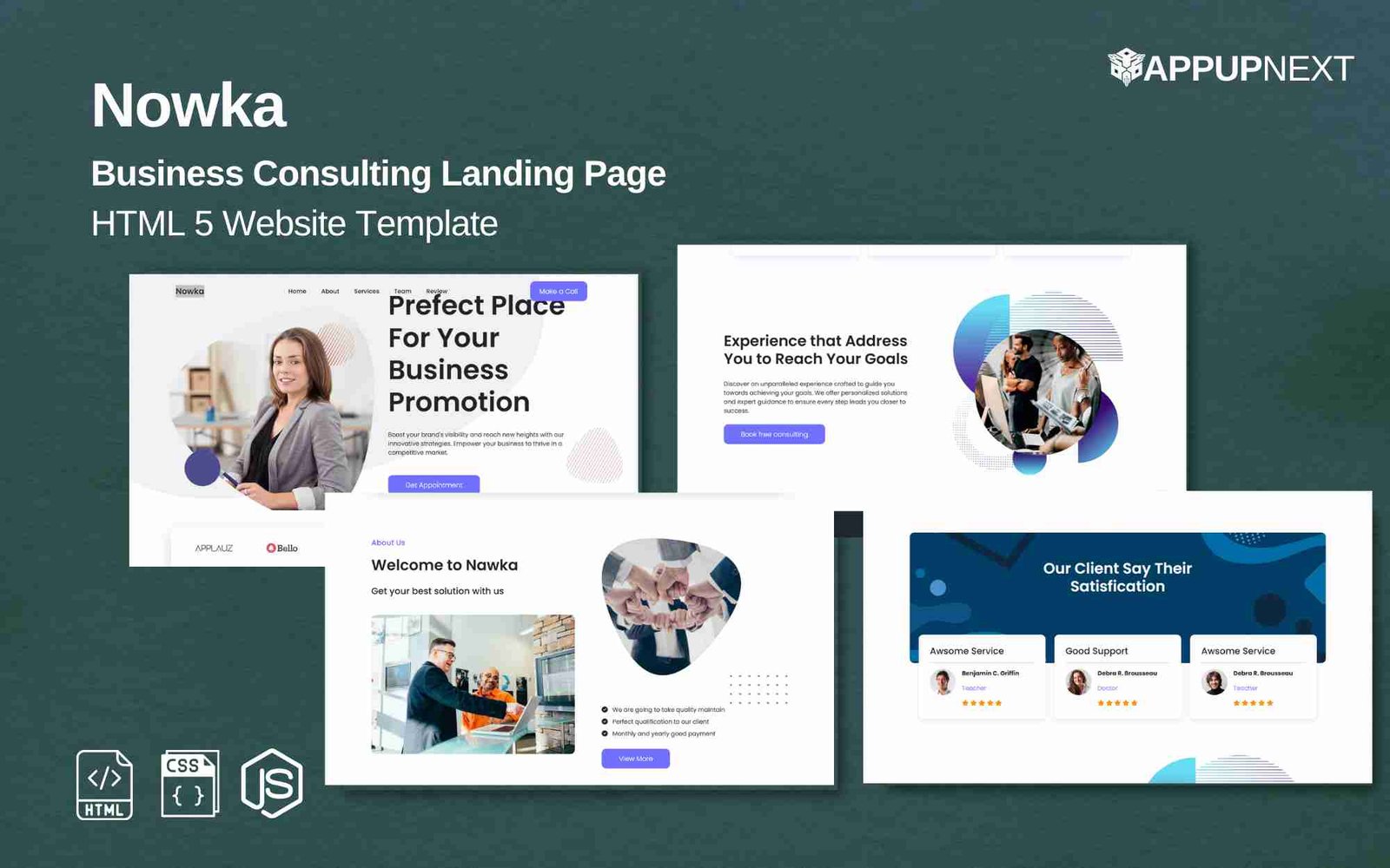 Nowka - Business Consulting Landing Page - HTML 5 Website Template