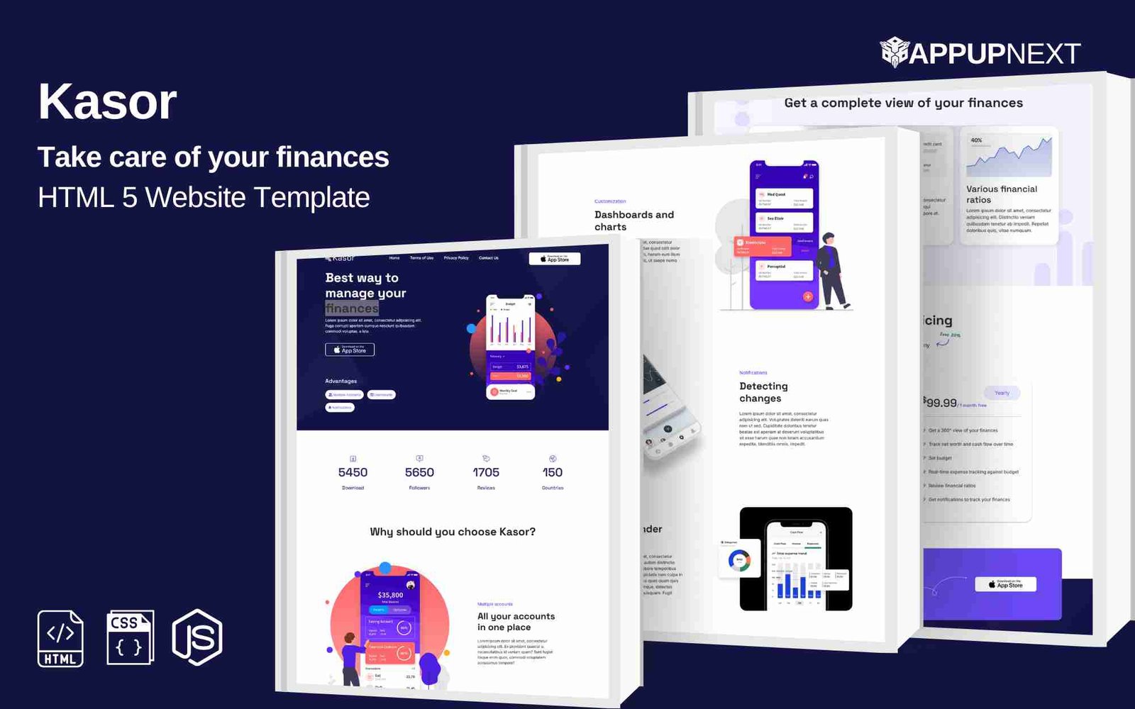 Kasor  - Take care of your finances - HTML 5 Website Template