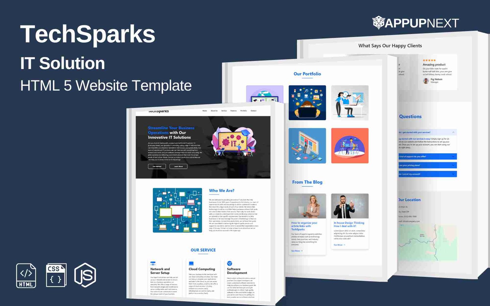 TechSparks - IT Solution  - HTML 5 Website Template