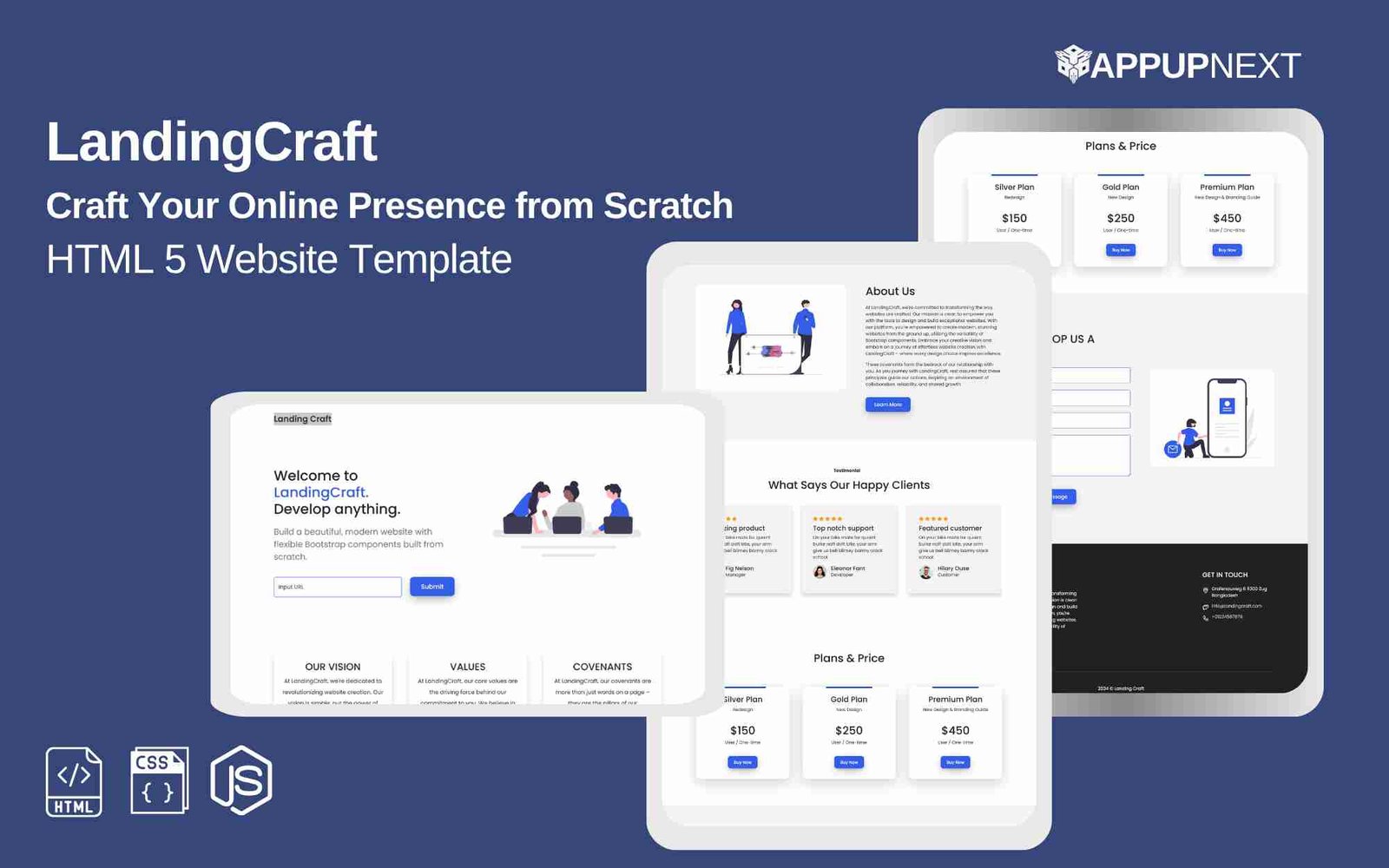 LandingCraft  - Craft Your Online Presence from Scratch - HTML 5 Website Template
