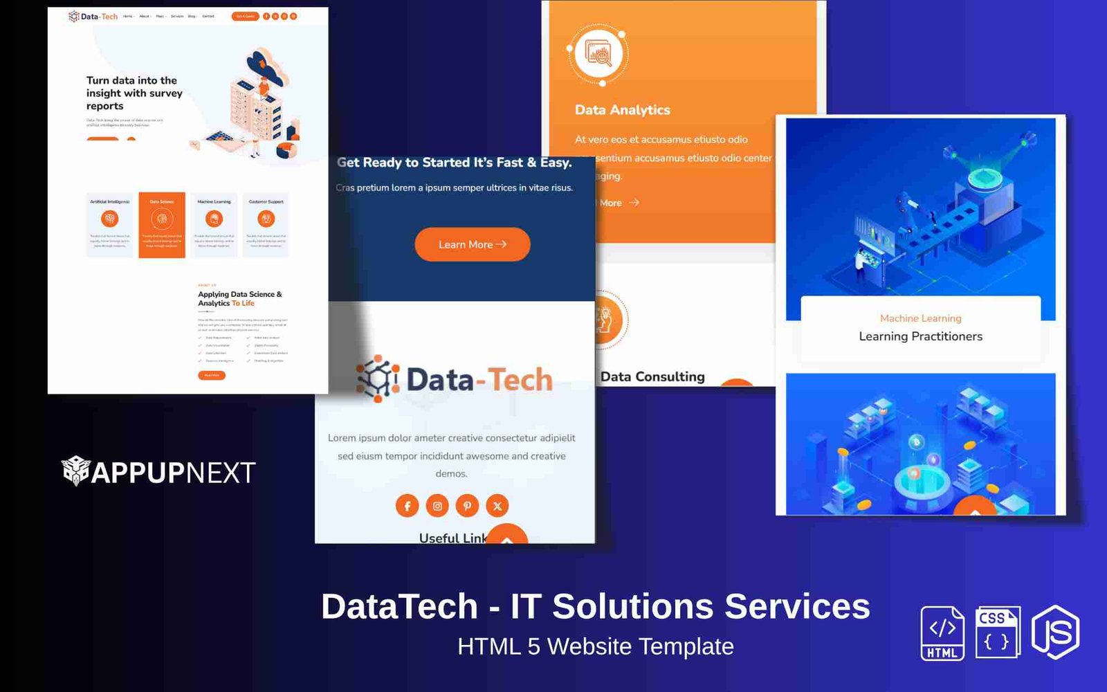 DataTech  - IT Solutions Services - HTML 5 Website Template - v4
