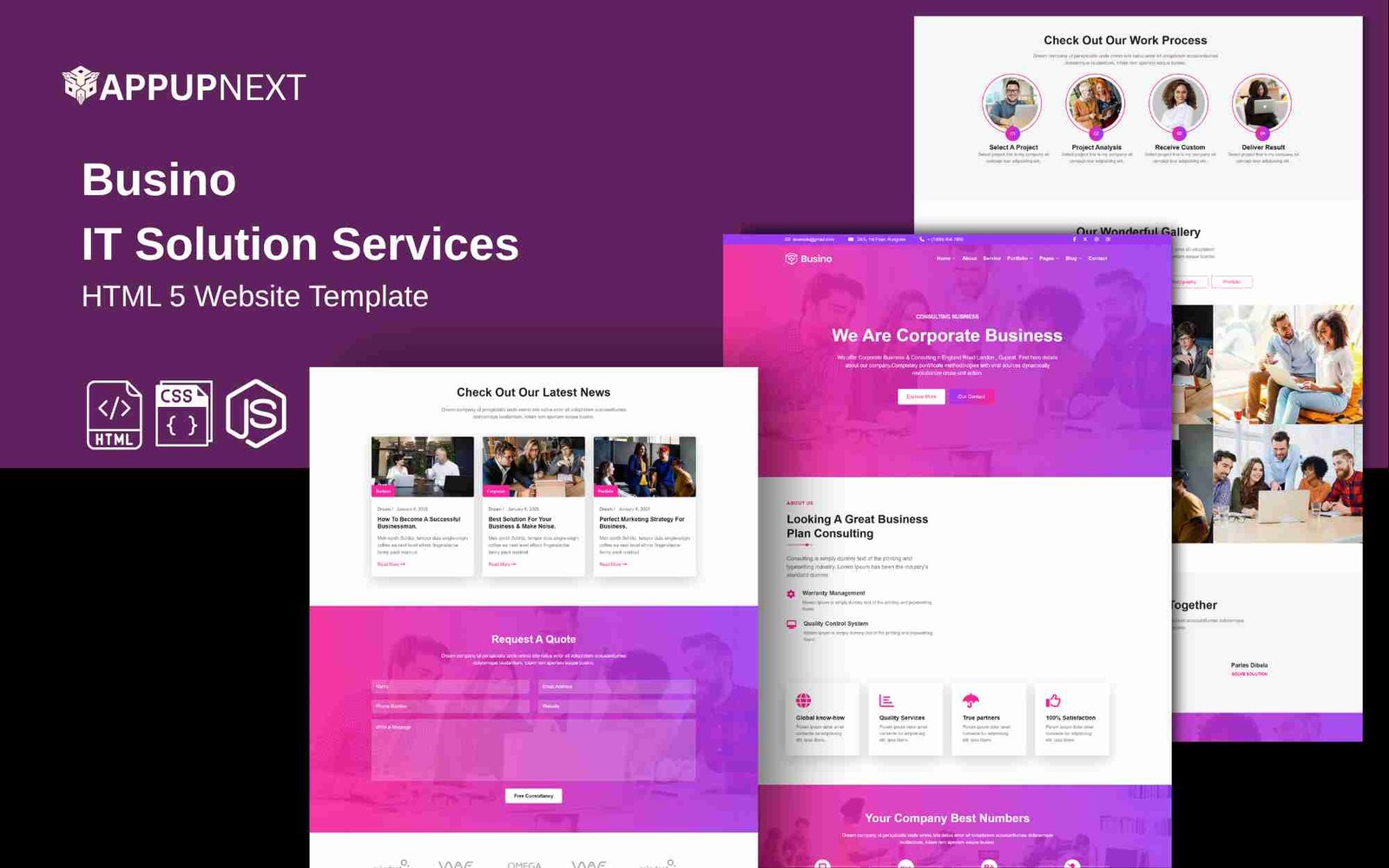 Busino - IT Solution Services - HTML 5 Website Template - v5
