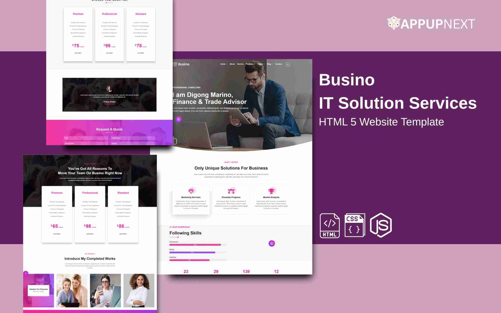 Busino - IT Solution Services - HTML 5 Website Template - v6