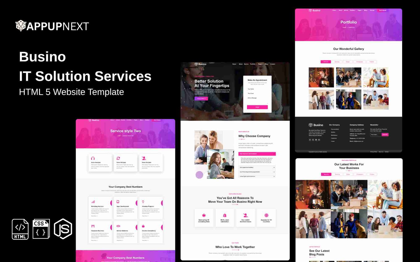 Busino - IT Solution Services - HTML 5 Website Template - v7