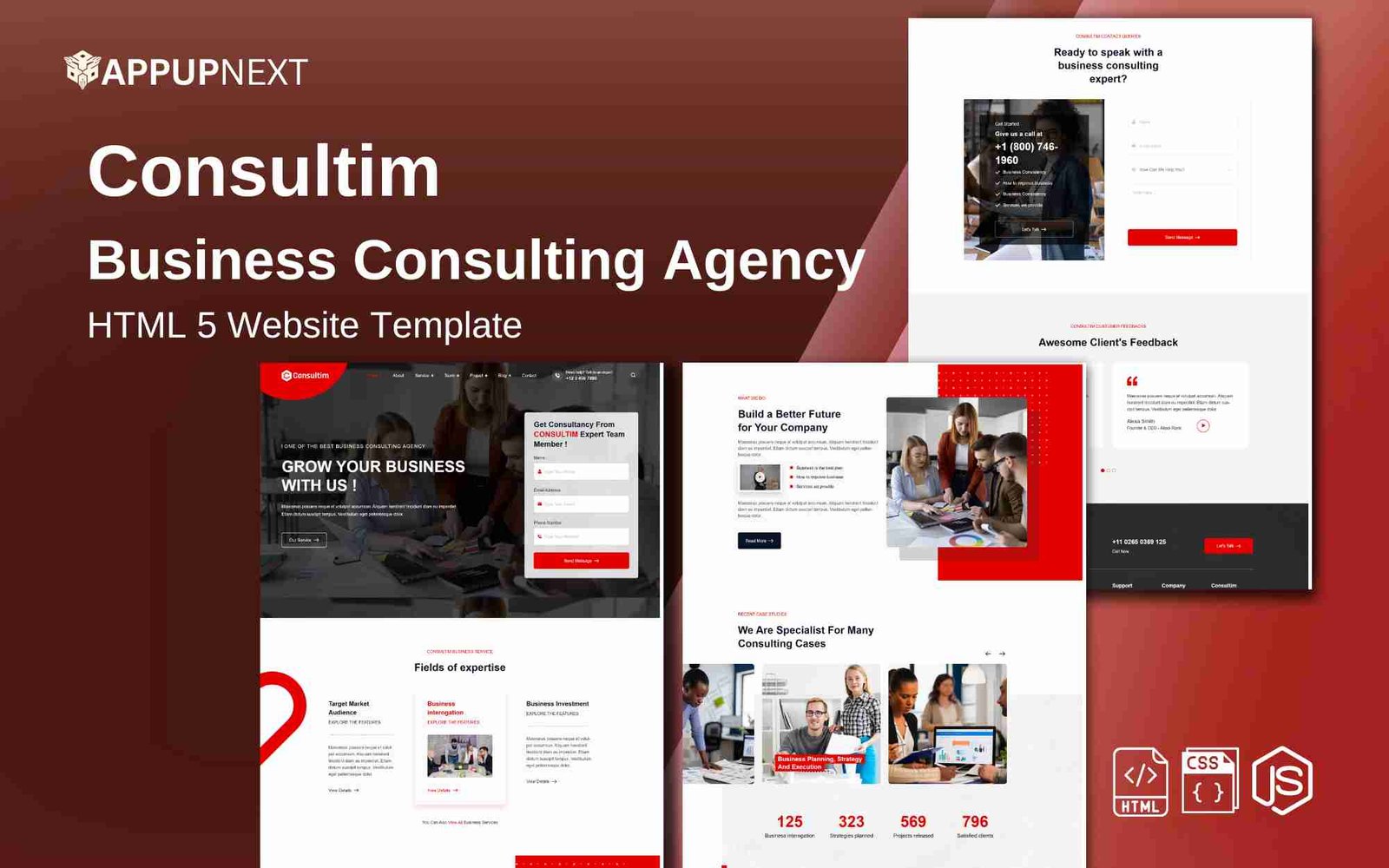 Consultim - Business Consulting Agency - HTML 5 Website Template - v1