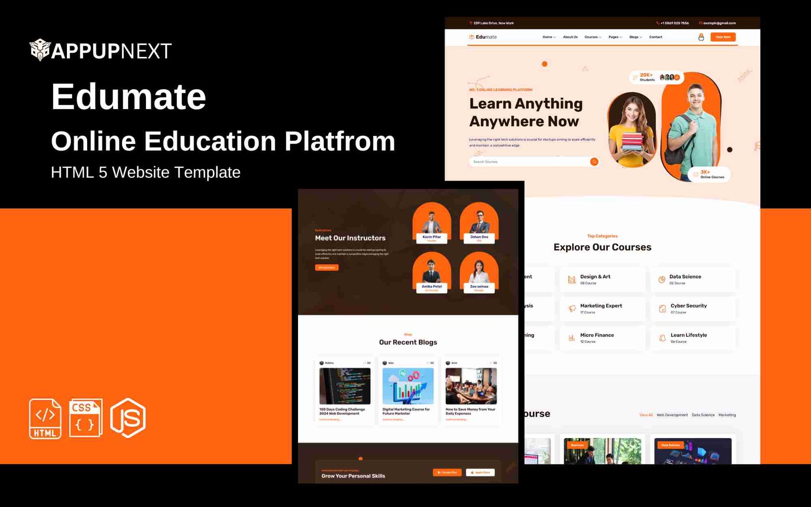 Edumate - Online Education Platfrom - HTML 5 Website Template - v1