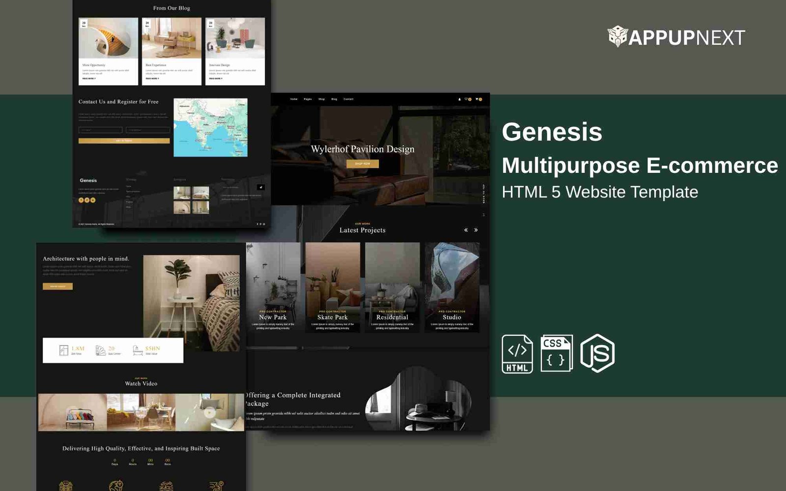 Genesis  - Multipurpose E-commerce Service - HTML 5 Website Template - v2